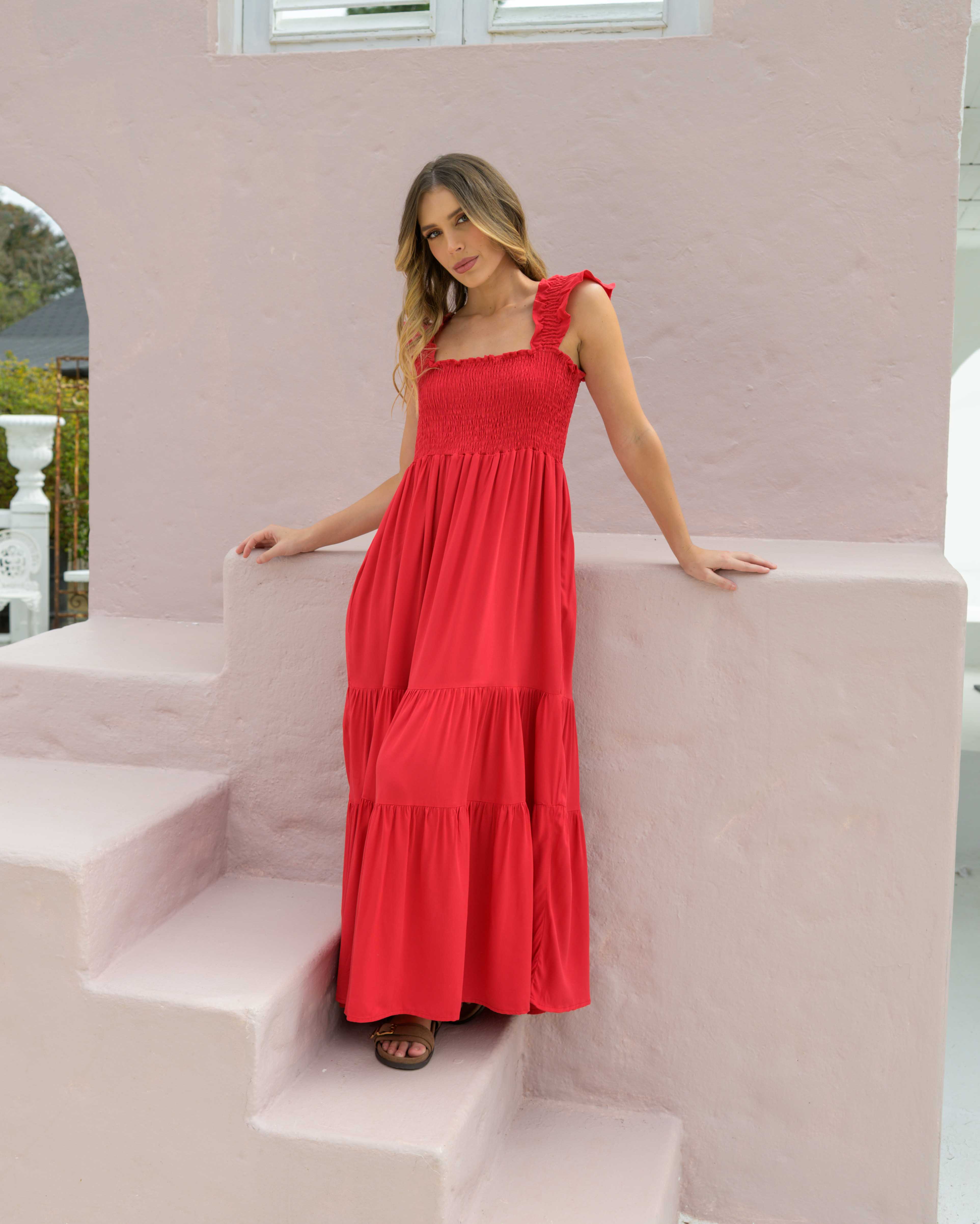 Vestido Sally Plane Rojo