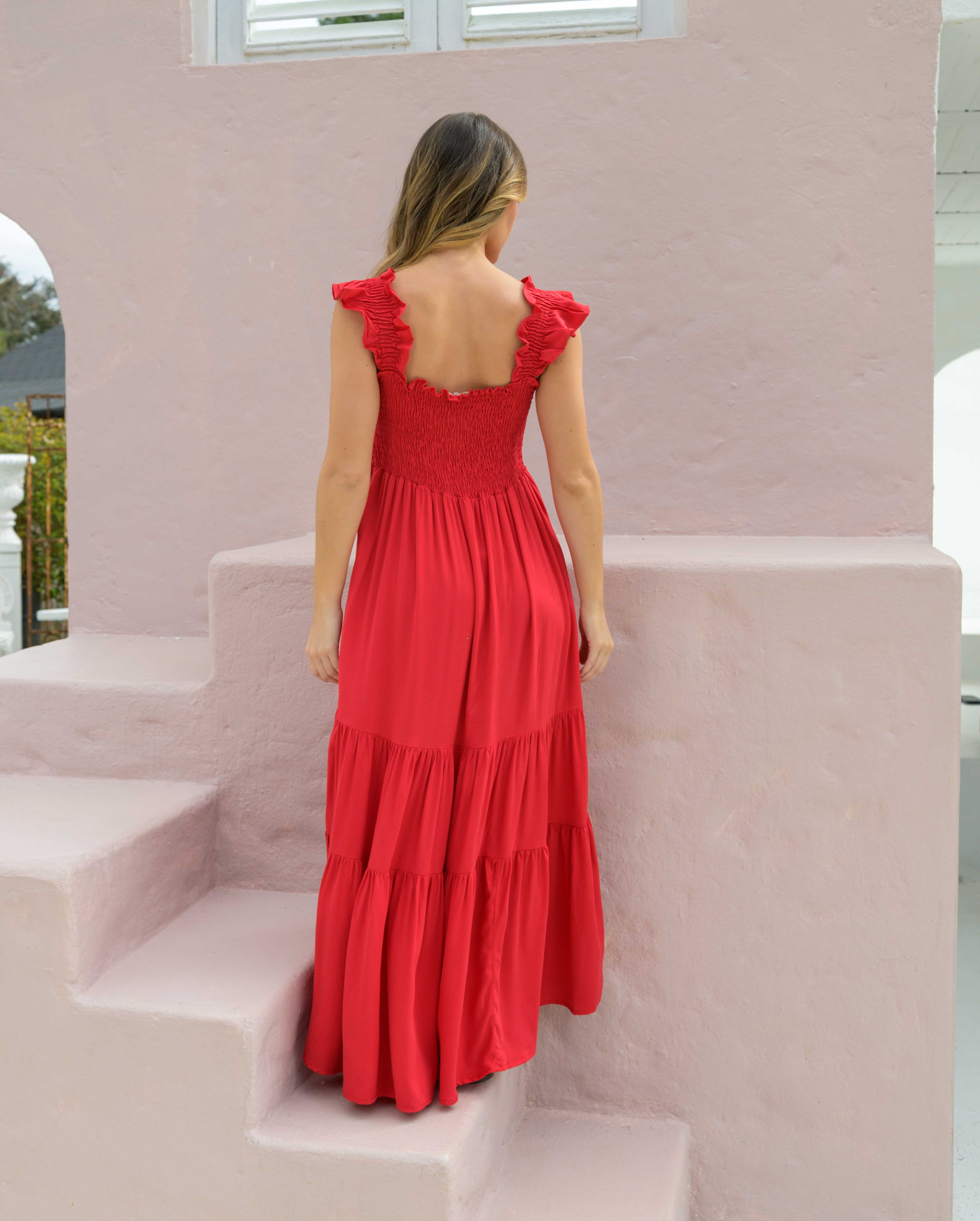 Vestido Sally Plane Rojo