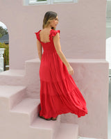 Vestido Sally Plane Rojo