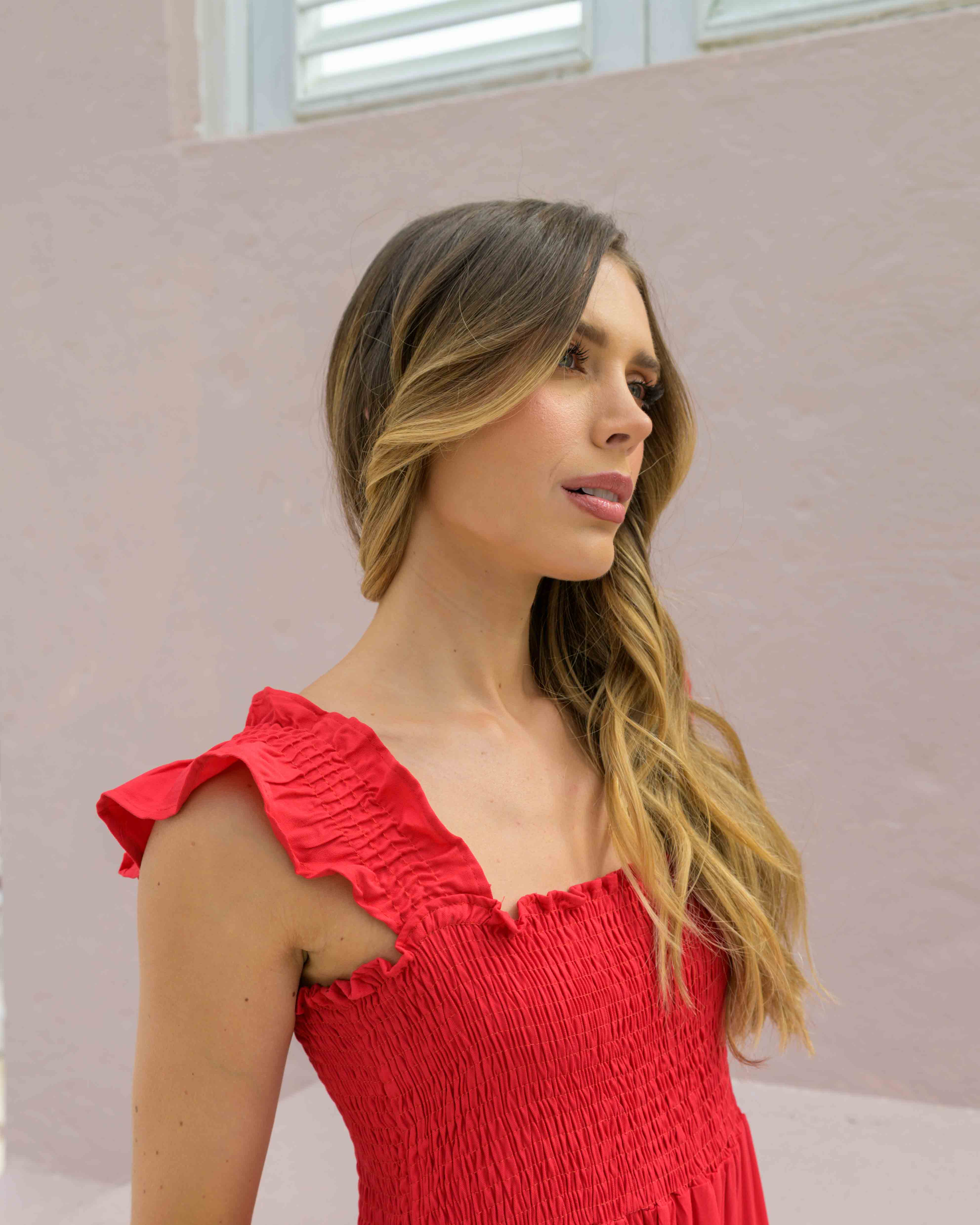 Vestido Sally Plane Rojo