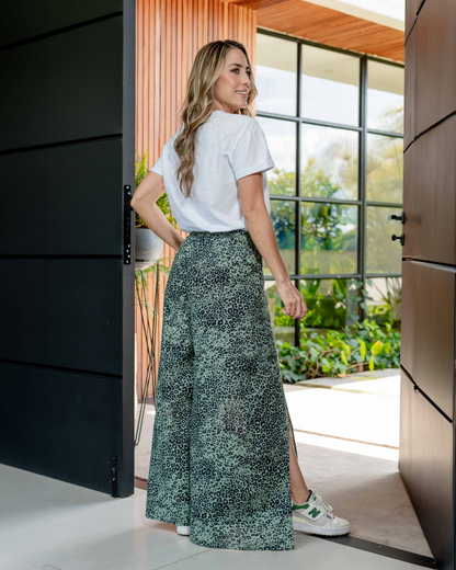 Pantalon Paulina Print Verde