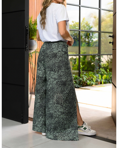 Pantalon Paulina Print Verde