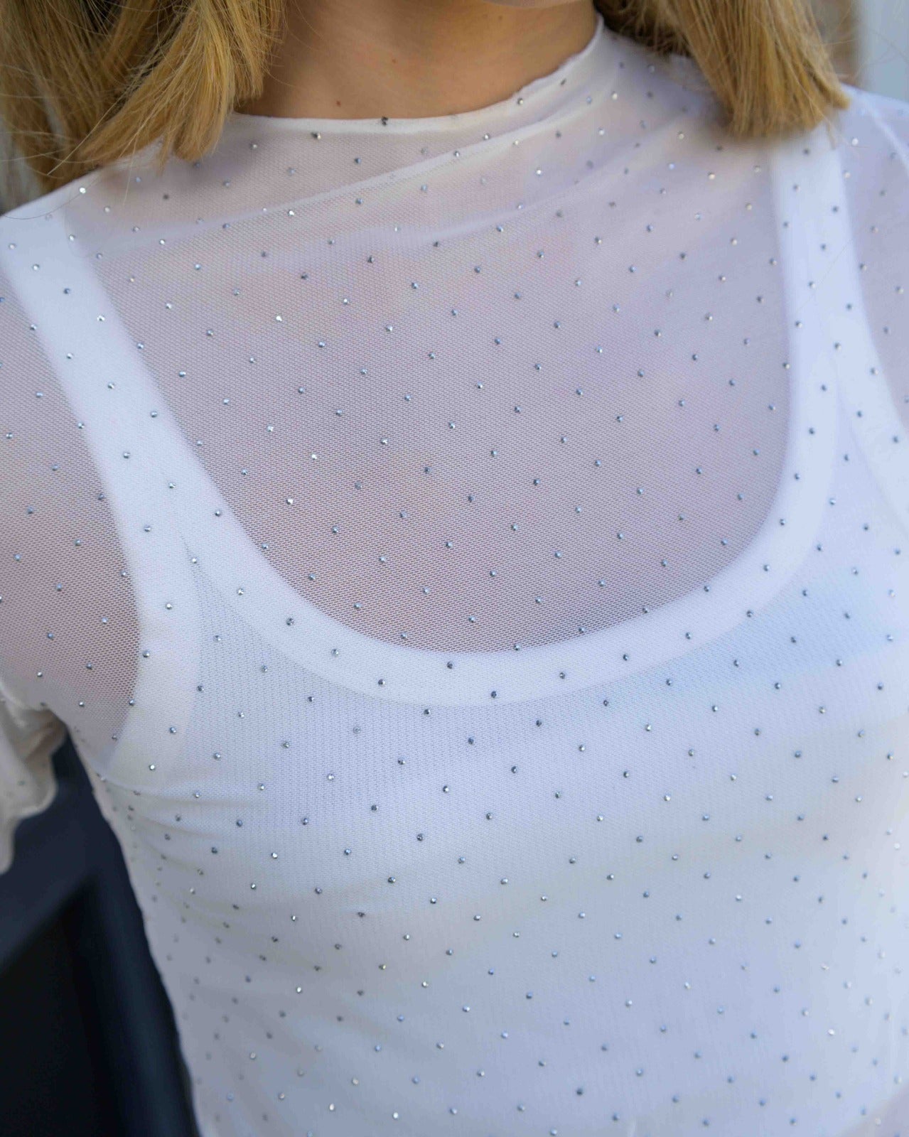 Blusa Jacky Shine Marfil