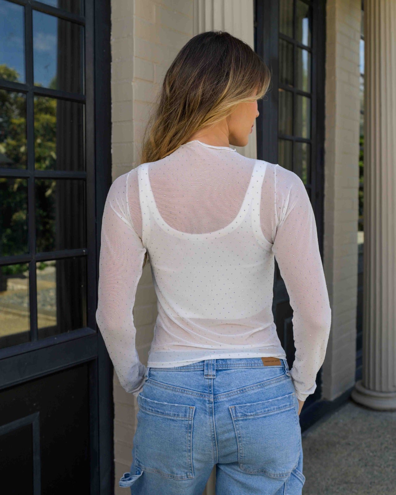 Blusa Jacky Shine Marfil