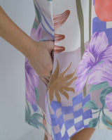 Vestido Abril Flores Lila