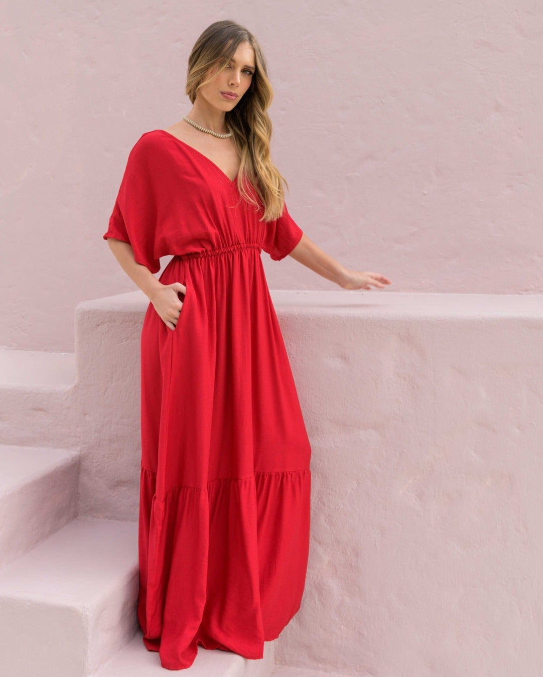 Vestido Elodia Plane Cherry