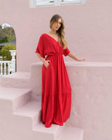 Vestido Elodia Plane Cherry