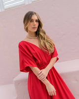 Vestido Elodia Plane Cherry