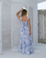 Vestido Danna Palmas Blue