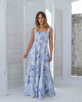 Vestido Danna Palmas Blue