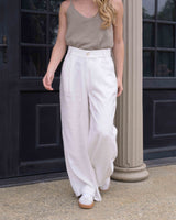 Pantalón Kary Plane Marfil