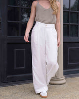 Pantalón Kary Plane Marfil