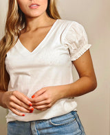 Camiseta Luza Marfil